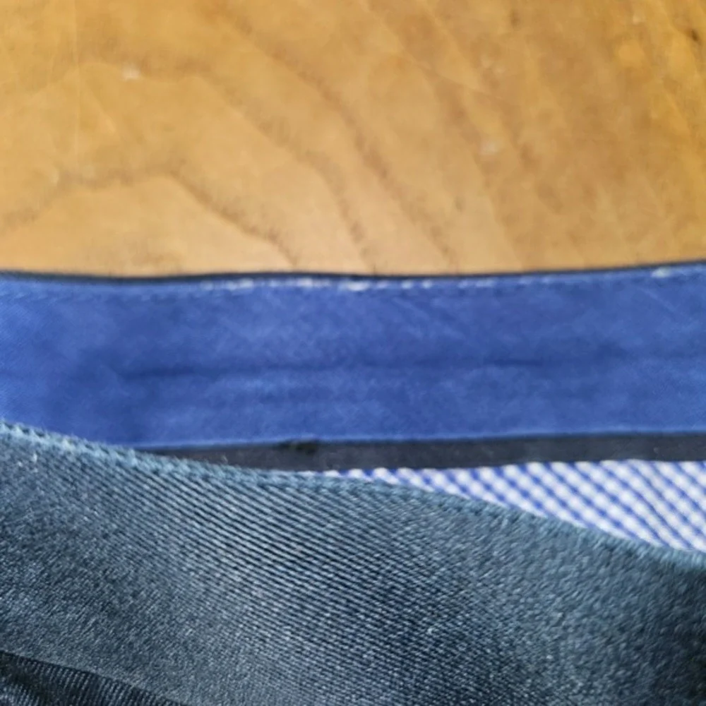 Banana Republic Mens Navy Blue Non-Iron Modern Slim Fit Chino Pants 33x34